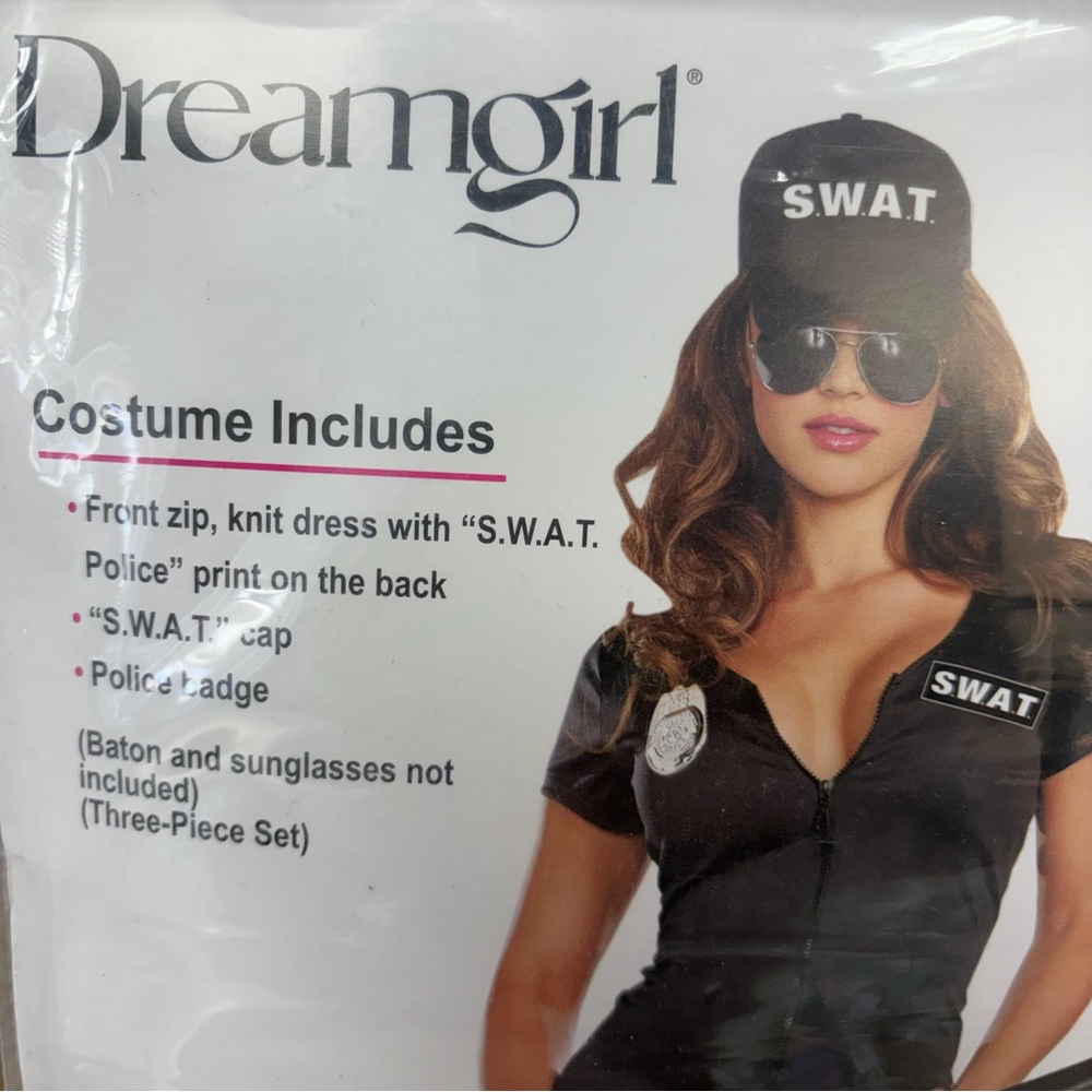 NWT Dreamgirl S.W.A.T. Costume Dress with Hat - Medium - Picture 6 of 6